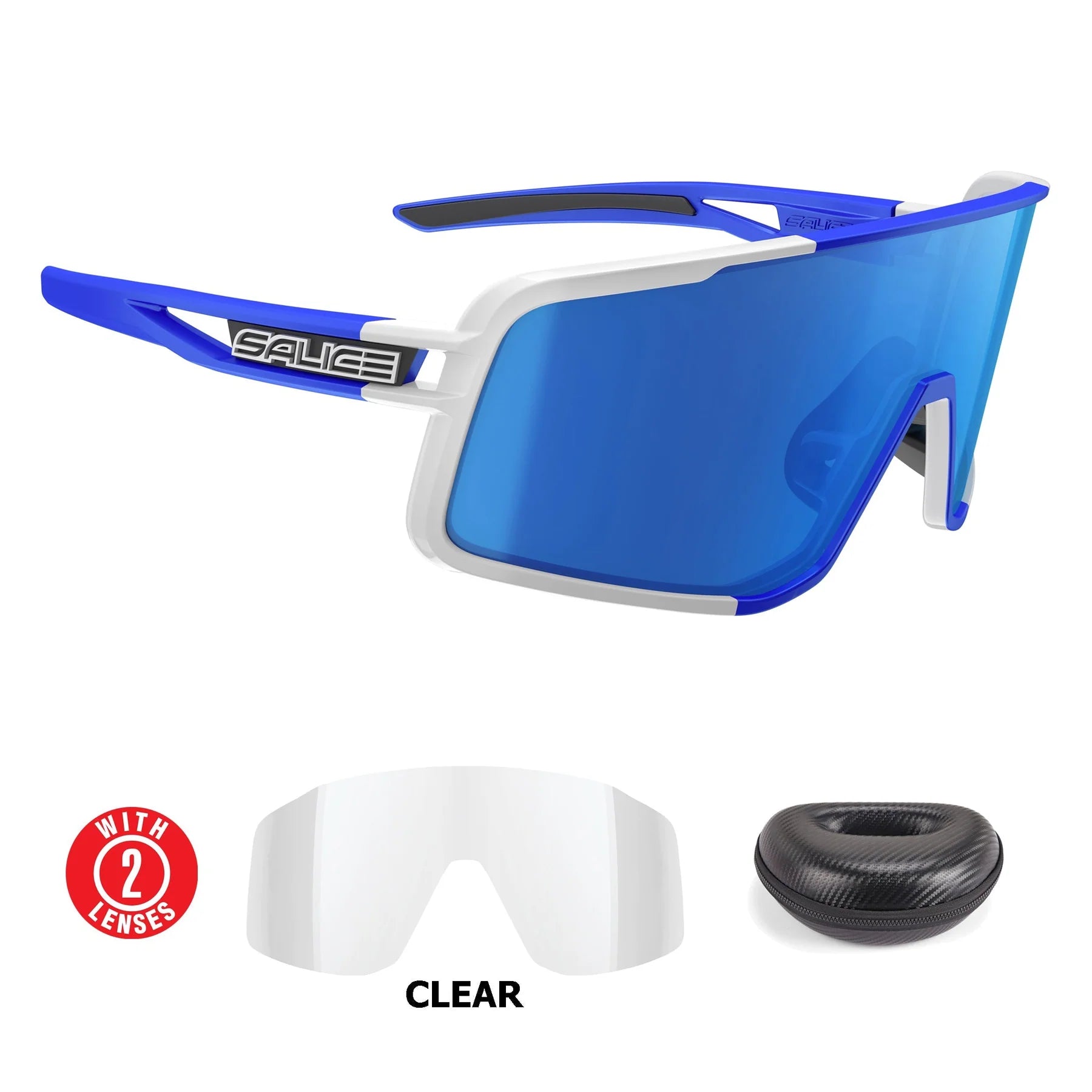 Lentes Italianos Salice: White-Blue Full Frame