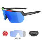 Lentes Italianos Salice: Black-Blue Hydro